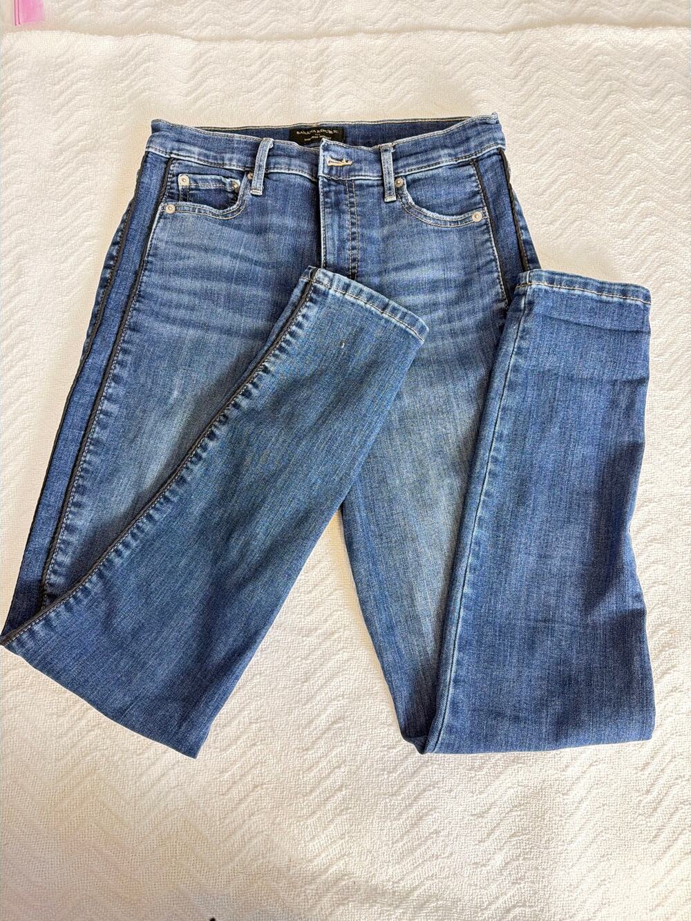 Banana Republic Women 27/4S Blue High Rise Skinny Jeans